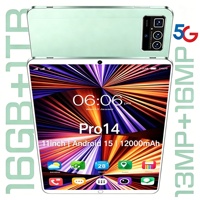 Tablet PC Android 15 Terlaris 2026, 12G+512G, Layar HD IPS 11 Inci, MTK Octa-Core, Bodi Logam, WiFi + BT 5.0 - Gratis Ongkir