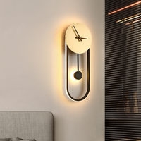 Nordic Light Luxe Horloge Murale Salon Décoration de La Maison Personnalité Creative Fer Forgé
