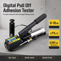 Medidor de Adhesión Hidráulico Portátil Recargable Digital de 10KN para Control de Calidad de Pintura, Concreto y Azulejos