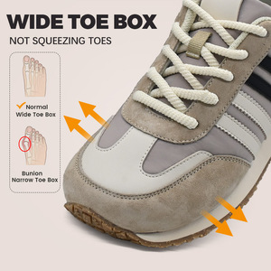 Chaussures de Course sur Route à Bout Large pour Femmes, <span class=keywords><strong>Baskets</strong></span> Athlétiques Larges de Tennis avec Semelle Extérieure en Caoutchouc - Product Image 3