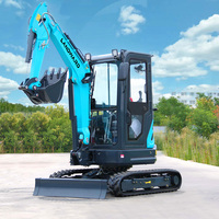 Mini-excavatrice Landward, fournisseur d'usine, fabricant de machines de 1, 2 et 3 tonnes, petite excavatrice sur chenilles CE pour la ferme, à vendre