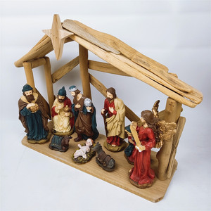 Novedad, Exhibidores Navideños al por Mayor, Juego de Natividad, Figura Navideña de Poliresina - Product Image 4