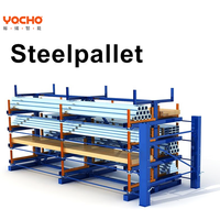 Étagère de stockage télescopique en métal à 5 niveaux réglable et personnalisable pour le stockage de tuyaux lourds, gain de place, protection contre la corrosion et la rouille