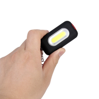 Hadiah Promosi Gantungan Kunci Senter Mini Kustom Kecil COB Led dengan Gantungan Kunci