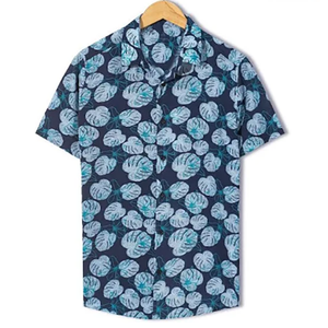 남성용 셔츠 빈티지 깃털 프린트 셔츠 남성용 대형 반팔 느슨한 티셔츠 의류 - Product Image 4