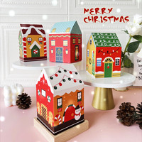 Nouvellement Noël Maison Bonbons Pâtisserie Dessert Boîte Emballage Gâteau De Noël Boîte-Cadeau