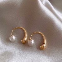 Boucles d'oreilles tendance en forme de goutte d'eau, style romantique français, bijoux pour femmes, accessoires, cadeau pour un usage quotidien