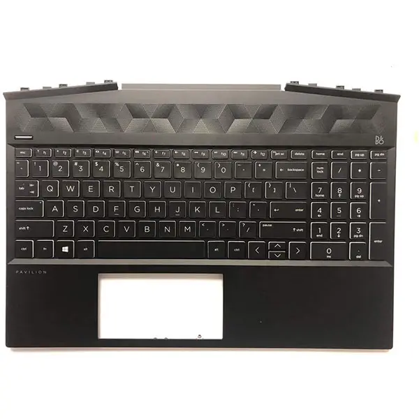 Touchpad dengan Keyboard Lampu Latar untuk HP Gaming Pavilion 15-DK 15-DK0126TX TPN-C141 Kompatibel dengan Bagian Nomor L57594-001