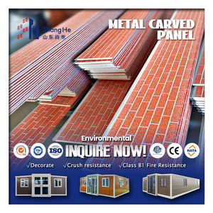 Panneau <span class=keywords><strong>d</strong></span>écoratif en métal sculpté imperméable facile à installer pour la rénovation de maisons préfabriquées - Product Image 1