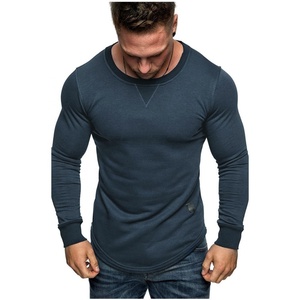 Nouveauté T-shirt de sport pour homme Automne Casual Grande taille Manches longues Tissu tricoté respirant Imprimé Plusieurs options de couleurs - Product Image 2
