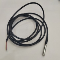 Stainless steel tahan air tipe DS18B20 digital sensor Suhu probe garis suhu