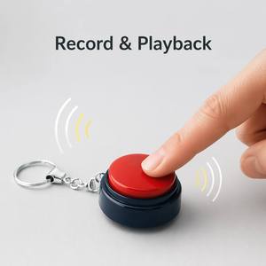 Llavero con Botón Grabable para Entrenamiento de Mascotas, Módulo de Audio con Voz Personalizada para Comunicación con Perros, Mini Botón de Sonido Portátil - Product Image 1