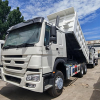 Camion benne d'occasion HOWO 7 6*4 blanc 371HP 10 pneus pour l'exploitation minière, la construction et le transport