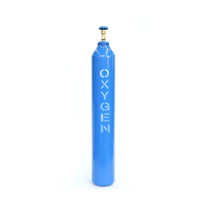 Alta presión 5kg 2kg 1kg CO2 extintor de incendios 68L botella de acero Ode válvula Medic cilindro de oxígeno helio Gas alto 40L 48kg