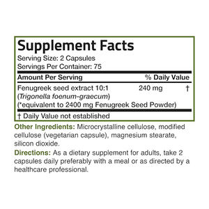 Suplementos Alimenticios, Cápsulas de Extracto de Semilla de Fenogreco, Cápsulas de Fenogreco Vegertarin, Cápsulas Duras para el Desarrollo de la Inmunidad - Product Image 6
