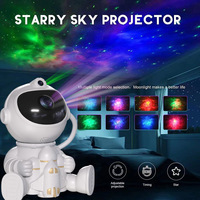 Proyektor Astronot Duduk Multi-warna Proyektor Cahaya Gelombang Laut Bintang Lampu Astronot LED Bayi Lampu Malam Berbintang