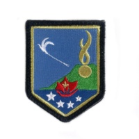 Insignes tactiques de LOGO personnalisé patchs de broderie de patrouille scout avec crochet et boucle en fer