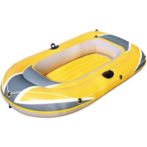 Bateau pneumatique en PVC durable pour 2 personnes, pliable et portable, pour sports nautiques, pêche en rivière, piscine, lac, extérieur - Product Image 1