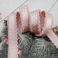 Sangle élastique en nylon/polyester de 16 mm d'épaisseur, personnalisée par le fabricant, avec bord ondulé coloré, bande élastique pour la couture