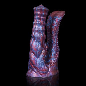 LUUK Colorful Double <b>Dildos</b> Mixed Tongue Lesbian Vagina Anus Monster <b>Dildo</b> with Strong Sucker Sex Toys Two Butt Plug for LGBTQ - Product Image 4