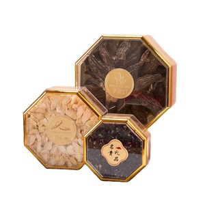 Caja de plástico octogonal de diseño duradero para Nido de Pájaro, contenedor de comida seca de Wolfberry con hongo de ginseng americano - Product Image 1