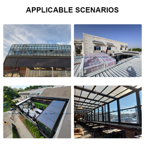Cerramiento Retráctil para Terraza, Estructura de Aluminio Comercial para las Cuatro Estaciones, Terrazas Móviles Motorizadas, Invernaderos de Vidrio H20 H20 - Product Image 2