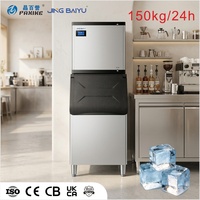 Machine à glaçons commerciale 500 kg, refroidie par eau, économe en énergie, en acier inoxydable, compatible avec les aliments, pour équipement de café