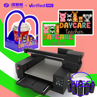 Imprimante à plat UV multifonctionnelle 6050, impression directe sur surface plane, accessoires complets avec service après-vente professionnel mondial