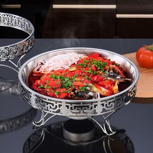 Ensemble <span class=keywords><strong>chauffe</strong></span>-plats pour hôtel, <span class=keywords><strong>plat</strong></span> chauffant <span class=keywords><strong>de</strong></span> <span class=keywords><strong>table</strong></span>, support <span class=keywords><strong>de</strong></span> <span class=keywords><strong>plat</strong></span>, réchaud à alcool, buffet - Product Image 4