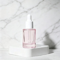 Flacons compte-gouttes en verre premium de 10 ml avec embouts en caoutchouc pour sérum de soin de la peau et huile essentielle, forme ronde, en stock