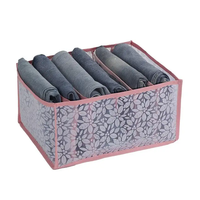 Meilleure vente T-shirt compartiment de rangement boîte vêtements organisateur tiroir en nylon diviseur placard de rangement pour cravates chaussettes shorts