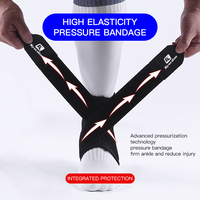 Attelle de cheville élastique et respirante pour la récupération des blessures, soulagement des douleurs articulaires, chaussettes de sport à compression pour la cheville