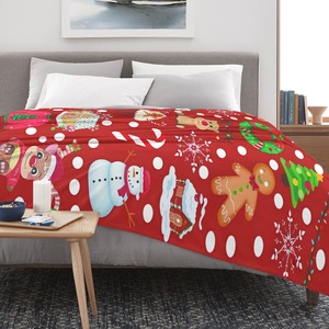 Dropshipping Tùy Chỉnh Mềm Mại Thoáng Khí Sang Trọng Giáng Sinh Du Lịch Flannel Chăn Cho Trang Trí Nội Thất Ghế Sofa Giường Dày Ấm Chăn - Product Image 3