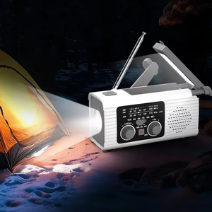 Nouvelle lampe torche LED rechargeable à piles, <span class=keywords><strong>radio</strong></span> portable AM FM NOAA, <span class=keywords><strong>radio</strong></span> solaire d'urgence à manivelle auto-alimentée - Product Image 5