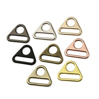 Anneau en D réglable de 1 pouce avec boucle triangulaire, design tendance et luxueux, et quincaillerie de haute qualité pour accessoires de sacs à main et de bandoulières