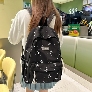 Nouveau <span class=keywords><strong>Sac</strong></span> à <span class=keywords><strong>Dos</strong></span> Scolaire Coréen pour Filles, Style Personnalisé en Nylon Respirant avec Nœud Papillon, Tendance Japonaise <span class=keywords><strong>Kawaii</strong></span> - Product Image 6