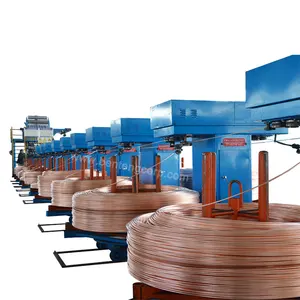 copper rod continuous casting machine 8mm copper rod making machine line