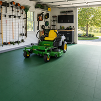 Revêtement de sol modulaire en PVC 50x50cm, 5mm, pour zone de fitness à domicile et revêtement de sol commercial en PVC pour exposition de salles d'exposition automobiles