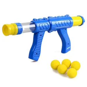 Hot Selling Atomic Power Pomp Action Air Powered Eva Zacht Schuim Bal Bullet Blaster Schieten Pistool Speelgoed Voor Kinderen