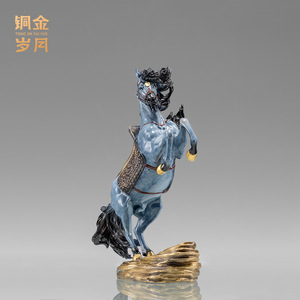Adorno de cobre de caballo de guerra, artesanía de metal y bronce del zodíaco, decoración para el hogar, regalo para la entrada - Product Image 5