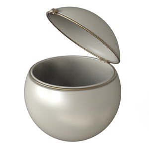 Urna de cremación de cerámica con forma de perla personalizada al por mayor, elegante urna funeraria decorativa de recuerdo de cenizas conmemorativas para seres queridos - Product Image 4