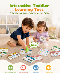 Penna Parlante Dinosauro con Carte Fonetiche - Materiale ABS, Batterie Alcaline AAA, Giocattolo Educativo Interattivo per <span class=keywords><strong>l</strong></span>'Apprendimento Adatto agli Autistici - Product Image 2