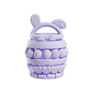 Multi Silicone colorato che impilano giocattoli per l'educazione della prima infanzia e lo sviluppo cognitivo, Set di blocchi di costruzione per bambini - Product Image 1