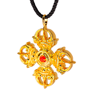 Pendentif en argent 925 UM Jewelry avec agate et filament, plaqué or 18 carats, forme de fleur, pour homme et femme, à porter au quotidien, cadeau d'anniversaire de mariage - Product Image 3