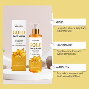 Limpiador hidratante dorado que limpia suavemente y ilumina la piel del rostro, limpiador hidratante y refrescante. - Product Image 6