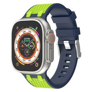 Correa de Silicona para Reloj Apple Watch S10 11 46mm Ultra 49mm SE 44mm, Correa Deportiva de Doble Color, Venta al Por Mayor - Product Image 4