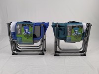 Réalisateur de tube rectangulaire pliable en maille robuste pour l'extérieur avec table d'appoint et pochette de rangement Chaise de camping
