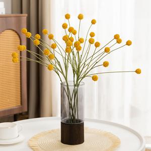 Ramo de Flores Artificiales de Bola Dorada Meng Jie, 30cm-100cm, PVC, Decoración para Sala de Estar - Product Image 2
