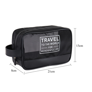 Bolsa de Aseo de Malla Transparente para Mujer, Nueva Organizadora de Viaje Portátil con Cremallera para Vacaciones y Playa - Product Image 2