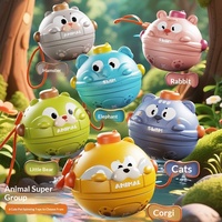 Toupie en plastique miniature pour enfants, jeu de combat éducatif sonore, mignon cadeau pour garçons et filles de 0 à 24 ans